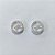 BRINCO FOLHEADA A PRATA COM 50 MILÉSIMOS + VERNIZ DIAMOND - BRINCO DE PINO FÉ COM MICRO ZIRCÔNIAS 15MM PRBR001138 - Imagem 1
