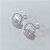 BRINCO FOLHEADA A PRATA COM 50 MILÉSIMOS + VERNIZ DIAMOND - BRINCO DE PINO FÉ COM MICRO ZIRCÔNIAS 15MM PRBR001138 - Imagem 2