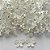 BRINCO FOLHEADA A PRATA COM 50 MILÉSIMOS + VERNIZ DIAMOND - BRINCO DE PINO BORBOLETA 9MM (PRA332)(PAR) PRBR001138 - Imagem 1