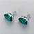 BRINCO FOLHEADA A PRATA COM 50 MILÉSIMOS + VERNIZ DIAMOND - BRINCO DE PINO BASE ALTA FUSÃO VERDE 10X14MM (PRA333)(PAR) PRBR001139 - Imagem 2