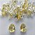 BRINCO FOLHEADA A PRATA COM 50 MILÉSIMOS + VERNIZ DIAMOND - BRINCO DE PINO BASE ALTA FUSÃO AMARELO 10X14MM (PRA338)(PAR) PRBR001144 - Imagem 1