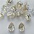 BRINCO FOLHEADA A PRATA COM 50 MILÉSIMOS + VERNIZ DIAMOND - BRINCO DE PINO BASE ALTA FUSÃO AMARELA 10X14MM (PRA348)(PAR) PRBR001153 - Imagem 1