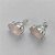 BRINCO FOLHEADA A PRATA COM 50 MILÉSIMOS + VERNIZ DIAMOND - BRINCO DE PINO BASE ALTA FUSÃO ROSA 10X14MM (PRA352)(PAR) PRBR001158 - Imagem 2