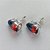 BRINCO FOLHEADA A PRATA COM 50 MILÉSIMOS + VERNIZ DIAMOND - BRINCO DE PINO BASE ALTA FUSÃO RAINBOW 10X14MM (PRA358)(PAR) PRBR001162 - Imagem 2