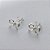 BRINCO FOLHEADA A PRATA COM 50 MILÉSIMOS + VERNIZ DIAMOND - BRINCO DE PINO LAÇO 9MM (PRA361)(PAR) PRBR001165 - Imagem 2