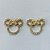 BRINCO FOLHEADO A OURO - BANHADO COM 5 MILÉSIMOS + VERNIZ DIAMOND - BRINCO DE PINO MINNIE COM LAÇO E STRASS 16MM - (OURO299) OUBR000225 - Imagem 1