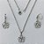 CONJUNTO EM AÇO INOXIDÁVEL - CONJUNTO EM AÇO INOXIDÁVEL CORRENTE 50CM (AÇO03) BRINCO ARGOLA DE PRESSÃO E PINGENTE TREVO COM CORAÇÕES VAZADOS 13MM - COMPOSIÇÃO: AÇO INOXIDÁVEL - (AÇO1952)ACCJ000099 - Imagem 1