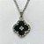 GARGANTILHA EM AÇO INOXIDÁVEL -  GARGANTILHA COM CORRENTE 42CM E PINGENTE VAN CLEEF PRETO COM CRISTAIS 16MM - COMPOSIÇÃO: AÇO INOXIDÁVEL - (AÇO1961) ACGG000402 - Imagem 2