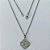 GARGANTILHA EM AÇO INOXIDÁVEL -  GARGANTILHA COM CORRENTE 42CM E PINGENTE VAN CLEEF VAZADO COM CRISTAIS 16MM - COMPOSIÇÃO: AÇO INOXIDÁVEL - (AÇO1965) ACGG000403 - Imagem 1