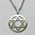 GARGANTILHA EM AÇO INOXIDÁVEL - (AÇO03) PULSEIRA COM CORRENTE 60CM E PINGENTE ESTRELA DE DAVI VAZADO 26MM - COMPOSIÇÃO: AÇO INOXIDÁVEL - (AÇO1967) ACGG000407 - Imagem 2