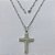 GARGANTILHA EM AÇO INOXIDÁVEL - (12753) GARGANTILHA COM CORRENTE 60CM E PINGENTE CRUCIFIXO 44MM - COMPOSIÇÃO: AÇO INOXIDÁVEL (AÇO1977) ACGG000416 - Imagem 1