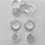 BRINCO FOLHEADO A PRATA COM 50 MILÉSIMOS + VERNIZ DIAMOND - BRINCO DE PRESSÃO (TRANQUETA) ZIRCÔNIA REDONDA 8MM (PRA400) PRBR001201 - Imagem 1