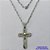GARGANTILHA EM AÇO INOXIDÁVEL - (12753) GARGANTILHA COM CORRENTE 60CM E PINGENTE CRUCIFIXO DUPLO VAZADO E DESENHADO 20X37MM - COMPOSIÇÃO: AÇO INOXIDÁVEL - (AÇO1981) ACGG000421 - Imagem 1