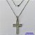GARGANTILHA EM AÇO INOXIDÁVEL - (12753) GARGANTILHA COM CORRENTE 60CM E PINGENTE CRUCIFIXO DUPLO E DESENHADO 19X36MM - COMPOSIÇÃO: AÇO INOXIDÁVEL - (AÇO1982) ACGG000422 - Imagem 1