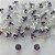 BRINCO FOLHEADA A PRATA COM 50 MILÉSIMOS + VERNIZ DIAMOND - BRINCO DE PINO ZIRCÔNIA LILÁS 5MM (PRA420) PRBR001205 - Imagem 1