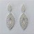 BRINCO FOLHEADA A PRATA COM 50 MILÉSIMOS + VERNIZ DIAMOND - BRINCO DE PINO CRAVEJADO COM MICRO ZIRCÔNIAS 40MM (PRA427) PRBR001208 - Imagem 1