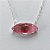 GARGANTILHA FOLHEADO A PRATA COM 50 MILÉSIMOS + VERNIZ DIAMOND - GARGANTILHA CORRENTE CADEADO 40CM PINGENTE ZIRCÔNIA ROSA 21X9MM  + FECHO LAGOSTA - (PRA443) PRGG001443 - Imagem 2