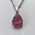 CONJUNTO EM AÇO INOXIDÁVEL -  CONJUNTO CORRENTE (03) 50CM E BRINCO ARGOLINHA DE PRESSÃO COM PINGENTE DRUSA ROSA 10X14- COMPOSIÇÃO: AÇO INOXIDÁVEL - (AÇO2015) ACCJ000101 - Imagem 2
