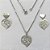 CONJUNTO EM AÇO INOXIDÁVEL - CONJUNTO EM AÇO INOXIDÁVEL CORRENTE 50CM (AÇO03) BRINCO DE PINO BASE CORAÇÃO E PINGENTE CORAÇÕES DETALHES VAZADOS 19MM - COMPOSIÇÃO: AÇO INOXIDÁVEL - (AÇO1995) ACCJ000104 - Imagem 1
