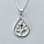 CONJUNTO FOLHEADO A PRATA COM 50 MILÉSIMOS + VERNIZ DIAMOND - CONJUNTO COM CORRENTE VENEZIANA 45CM - BRINCOS DE PINO E PINGENTES EM FLORES VAZADAS COM PEDRA EM ZIRCÔNIA VERDE 14X22MM (PRA449) PRCJ000182 - Imagem 2