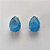 BRINCO FOLHEADA A PRATA COM 50 MILÉSIMOS + VERNIZ DIAMOND - BRINCO DE PINO BASE ALTA FUSÃO AZUL COM BRILHOS 10X14MM (PRA454) PRBR001211 - Imagem 1