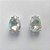 BRINCO FOLHEADA A PRATA COM 50 MILÉSIMOS + VERNIZ DIAMOND - BRINCO DE PINO BASE ALTA FUSÃO CRISTAL 10X14MM (PRA455) PRBR001212 - Imagem 1