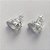 BRINCO FOLHEADA A PRATA COM 50 MILÉSIMOS + VERNIZ DIAMOND - BRINCO DE PINO BASE ALTA FUSÃO CRISTAL 10X14MM (PRA455) PRBR001212 - Imagem 2