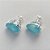 BRINCO FOLHEADA A PRATA COM 50 MILÉSIMOS + VERNIZ DIAMOND - BRINCO DE PINO BASE ALTA FUSÃO AZUL CLARO COM BRILHOS 10X14MM (PRA457) PRBR001214 - Imagem 2