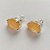 BRINCO FOLHEADA A PRATA COM 50 MILÉSIMOS + VERNIZ DIAMOND - BRINCO DE PINO BASE ALTA FUSÃO LARANJA 10X14MM (PRA460) PRBR001217 - Imagem 2