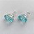 BRINCO FOLHEADA A PRATA COM 50 MILÉSIMOS + VERNIZ DIAMOND - BRINCO DE PINO BASE ALTA FUSÃO AZUL CLARO 10X14MM (PRA464) PRBR001221 - Imagem 2