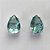 BRINCO FOLHEADA A PRATA COM 50 MILÉSIMOS + VERNIZ DIAMOND - BRINCO DE PINO BASE ALTA FUSÃO VERDE CLARO 10X14MM (PRA466) PRBR001223 - Imagem 1