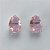 BRINCO FOLHEADA A PRATA COM 50 MILÉSIMOS + VERNIZ DIAMOND - BRINCO DE PINO BASE ALTA FUSÃO ROSA 10X14MM (PRA467) PRBR001224 - Imagem 1