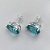 BRINCO FOLHEADA A PRATA COM 50 MILÉSIMOS + VERNIZ DIAMOND - BRINCO DE PINO BASE ALTA FUSÃO AZUL 10X14MM (PRA470) PRBR001226 - Imagem 2
