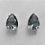 BRINCO FOLHEADA A PRATA COM 50 MILÉSIMOS + VERNIZ DIAMOND - BRINCO DE PINO BASE ALTA CINZA 10X14MM (PRA471)PRBR001227 - Imagem 1