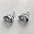 BRINCO FOLHEADA A PRATA COM 50 MILÉSIMOS + VERNIZ DIAMOND - BRINCO DE PINO BASE ALTA CINZA 10X14MM (PRA471)PRBR001227 - Imagem 2