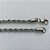 PULSEIRA EM AÇO INOXIDÁVEL - PULSEIRA CORDÃO BAIANO - LARGURA 3MM  TAMANHO 20CM - FECHO LAGOSTA - COMPOSIÇÃO: AÇO INOXIDÁVEL (AÇO2056) ACPS000711 - Imagem 2