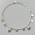 PULSEIRA FOLHEADA A PRATA COM 50 MILÉSIMOS + VERNIZ DIAMOND - PULSEIRA COM BOLINHAS LISAS E CORAÇÃO LISO - TAMANHO: 20CM + FECHO LAGOSTA (PRA477) PRPS001160 - Imagem 1