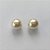BRINCO FOLHEADO A OURO - BANHADO COM 5 MILÉSIMOS + VERNIZ DIAMOND -  BRINCO DE PINO PÉROLA 11MM - (OURO321) OUBR000236 - Imagem 1