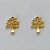 BRINCO FOLHEADO A OURO - BANHADO COM 5 MILÉSIMOS + VERNIZ DIAMOND -  BRINCO DE PINO ÁRVORE DA VIDA 9MM - (OURO327) OUBR000242 - Imagem 1