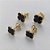 BRINCO FOLHEADO A OURO - BANHADO COM 5 MILÉSIMOS + VERNIZ DIAMOND - DUO DE BRINCO DE PINO TREVO PRETO 9/7MM - (OURO336) OUBR000251 - Imagem 2