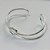 PULSEIRA (BRACELETE) FOLHEADA A PRATA COM 50 MILÉSIMOS + VERNIZ DIAMOND - PULSEIRA (BRACELETE ) DUPLO COM NÓ FORMATO CORAÇÃO LARGURA 10MM  (PRA499) PRPS001171 - Imagem 1
