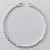 PULSEIRA FOLHEADA A PRATA COM 50 MILÉSIMOS + VERNIZ DIAMOND - PULSEIRA CARTIER CURTA 21CM PRPS001172 - Imagem 1