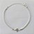 PULSEIRA FOLHEADA A PRATA COM 50 MILÉSIMOS + VERNIZ DIAMOND - PULSEIRA TODA EM ZIRCÔNIA 18CM + EXTENSOR E PINGENTE TREVO 10MM  (PRA500) PRPS001172 - Imagem 1