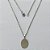 GARGANTILHA EM AÇO INOXIDÁVEL - (AÇO12) GARGANTILHA COM CORRENTE 50CM E PINGENTE OVAL 12X18MM (PEÇA PARA GRAVAÇÃO) - COMPOSIÇÃO: AÇO INOXIDÁVEL - (AÇO2096) ACGG000456 - Imagem 1