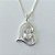 GARGANTILHA FOLHEADA A PRATA COM 50 MILÉSIMOS + VERNIZ DIAMOND - GARGANTILHA CORRENTE VENEZIANA 45CM PINGENTE CORAÇÃO COM ZIRCÔNIA CRISTAL 21MM PRGG001481 - Imagem 2
