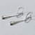 BRINCO FOLHEADA A PRATA COM 50 MILÉSIMOS + VERNIZ DIAMOND - BRINCO ARGOLA DE PRESSÃO COM PINGENTE GOTA 6MM PRBR001257 - Imagem 2