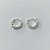 BRINCO FOLHEADA A PRATA COM 50 MILÉSIMOS + VERNIZ DIAMOND - BRINCOS DE ARGOLA COM ZIRCÔNIAS 13MM PRBR001262 - Imagem 2