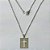 GARGANTILHA EM AÇO INOXIDÁVEL -  GARGANTILHA COM CORRENTE( ACO12) 50CM E PINGENTE CRUCIFIXO RETANGULAR 14X20MM - COMPOSIÇÃO: AÇO INOXIDÁVEL - (AÇO2138) ACGG000478 - Imagem 1