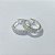 TRIO DE BRINCOS FOLHEADOS A PRATA COM 50 MILÉSIMOS + VERNIZ DIAMOND - TRIO DE BRINCOS ARGOLAS COM 2 FILEIRAS DE MICRO ZIRCÔNIAS 15/12/11MM PRBR001305 - Imagem 2