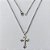 GARGANTILHA EM AÇO INOXIDÁVEL - GARGANTILHA COM CORRENTE (ACO1035) 50CM E PINGENTE CRUCIFIXO 28MM - COMPOSIÇÃO: AÇO INOXIDÁVEL (AÇO2175) ACGG000481 - Imagem 1